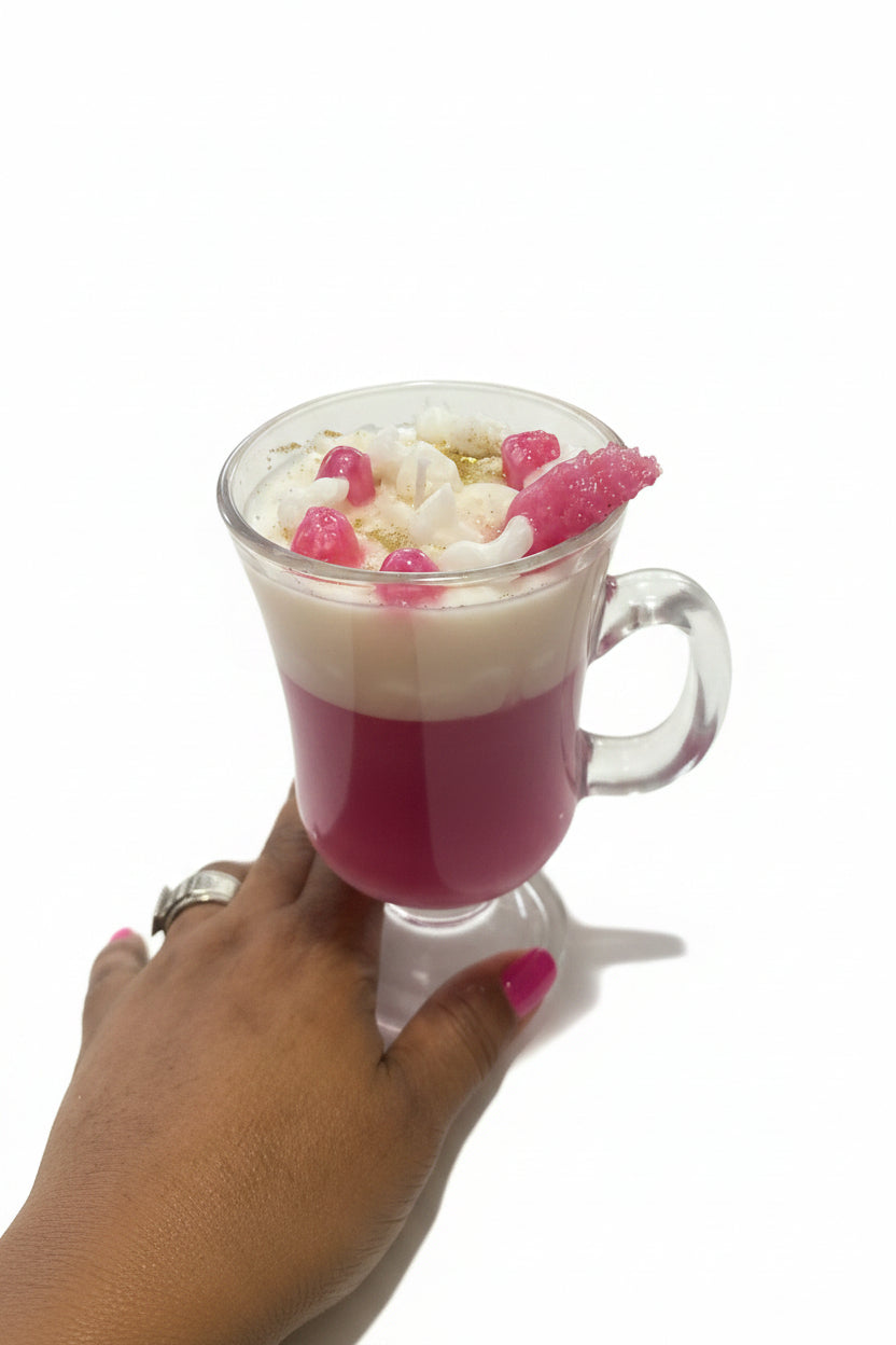 Raspberry candle